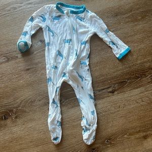 Kyte baby footies Horse print